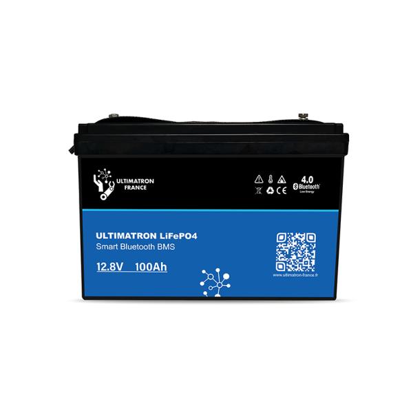 Ultimatron Lithium Batterie LiFePO4 12.8V 100Ah Smart BMS mit Bluetooth Wohnmobil Untersitzbatterie