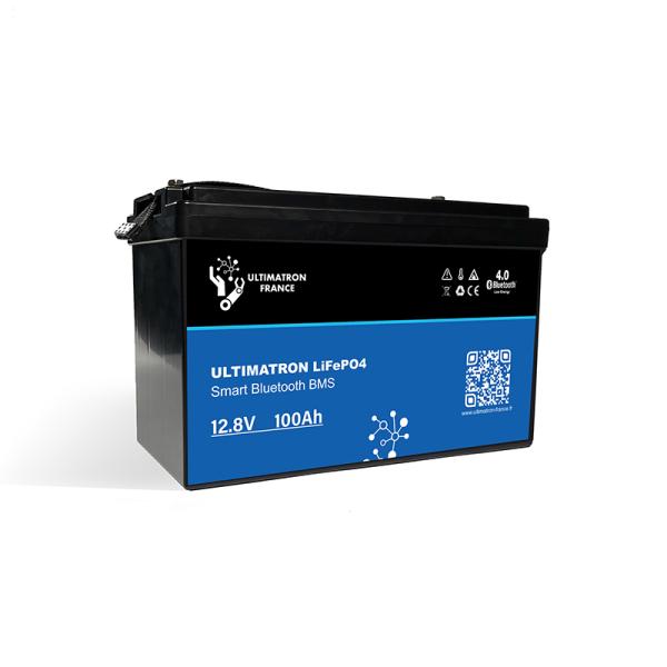 Ultimatron Lithium Batterie LiFePO4 12.8V 100Ah Smart BMS mit Bluetooth Wohnmobil Untersitzbatterie